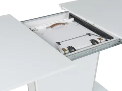 Beliani Ruokapoyta Jatkettava Valkoinen 160/200 X 90 Cm Sunds Best Sale