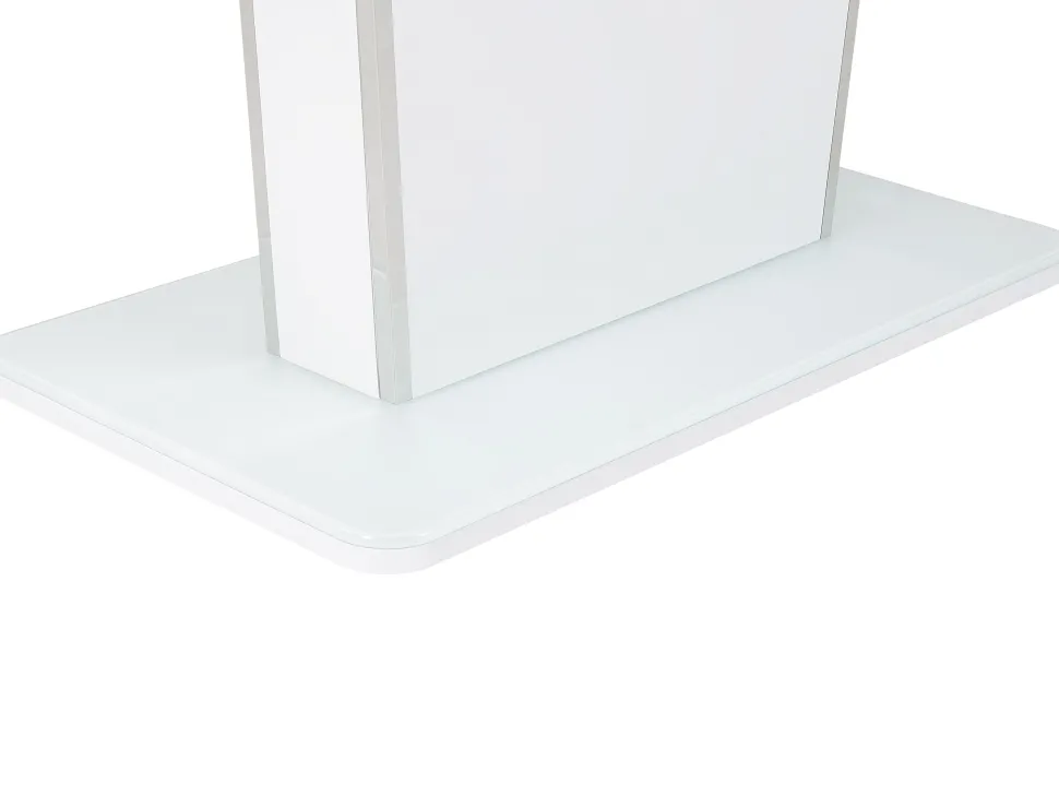 Beliani Ruokapoyta Jatkettava Valkoinen 160/200 X 90 Cm Sunds Best Sale