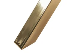 Beliani Ruokapoyta Lasitasolla Rauta Kulta 90 Cm Savoni Flash Sale