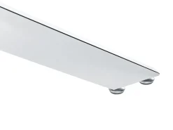 Beliani Ruokapoyta Lasitasolla Teras Hopea 120 Cm Maramo Cheap