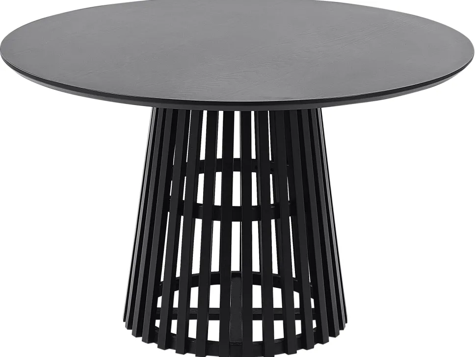 Beliani Ruokapoyta Musta 120 Cm Mesilla Cheap