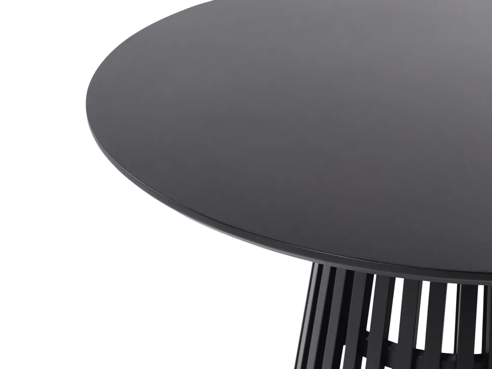 Beliani Ruokapoyta Musta 120 Cm Mesilla Cheap