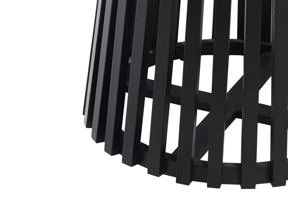 Beliani Ruokapoyta Musta 120 Cm Mesilla Cheap