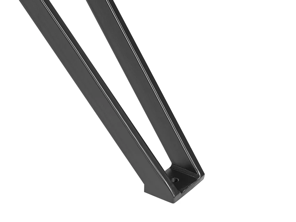 Beliani Ruokapoyta Rauta Marmorikuvio Valkoinen/Musta 160 X 90 Cm Ballina Best