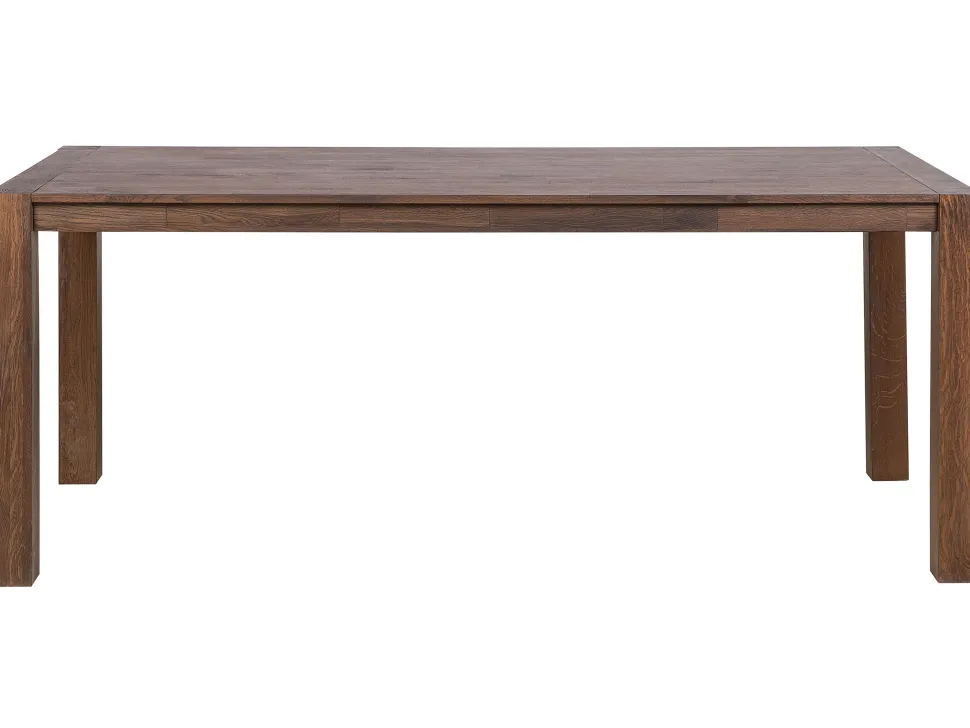 Beliani Ruokapoyta Tammi Tumma Puu 180 X 85 Cm Natura Sale