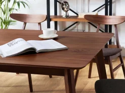 Beliani Ruokapoyta Tumma Puu 200 X 100 Cm Madox Best Sale