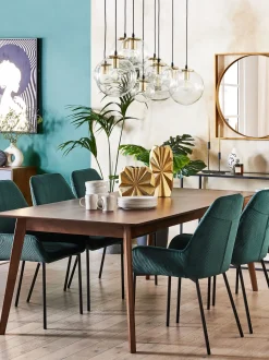 Beliani Ruokapoyta Tumma Puu 200 X 100 Cm Madox Best Sale