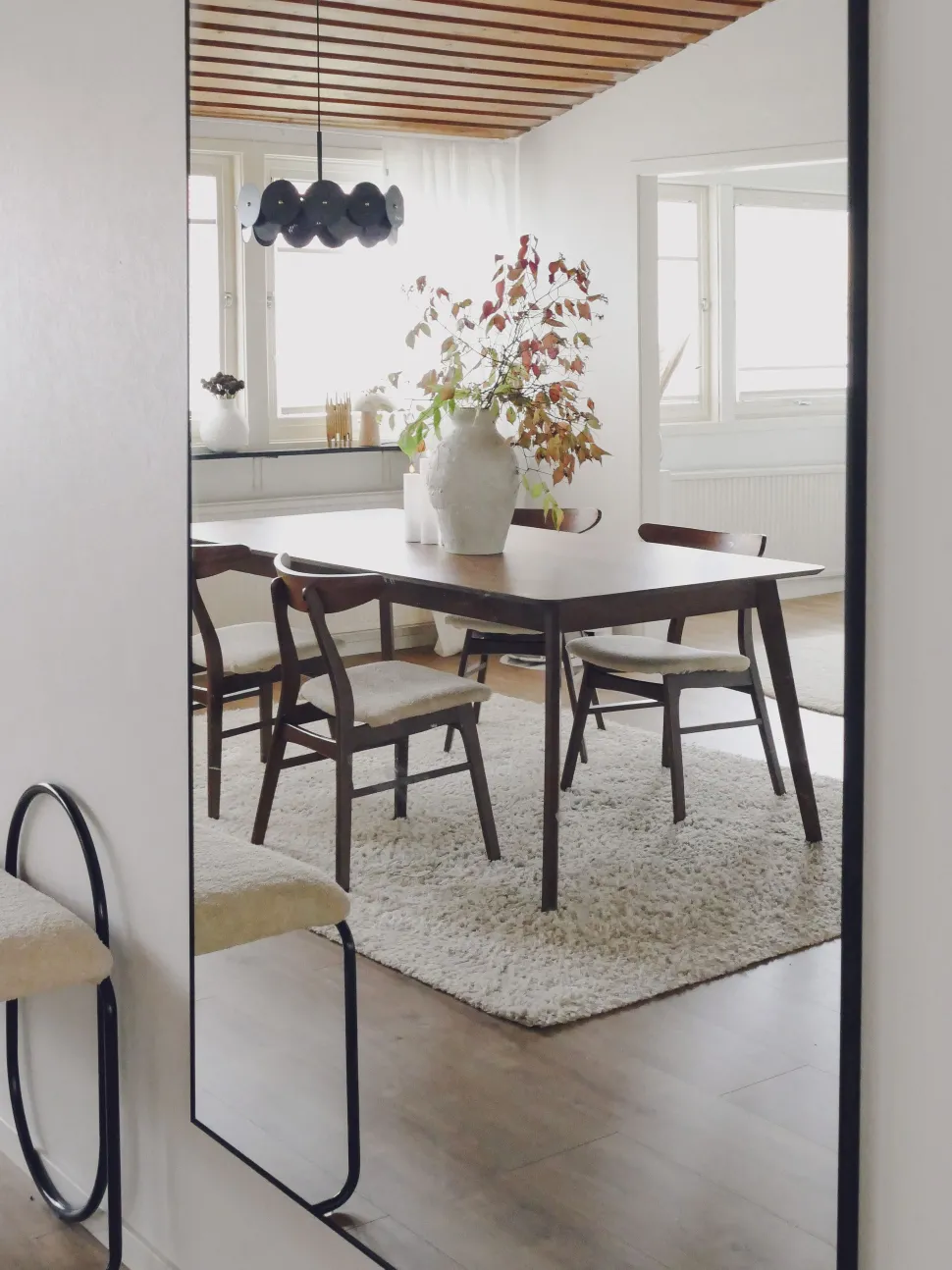 Beliani Ruokapoyta Tumma Puu 200 X 100 Cm Madox Best Sale