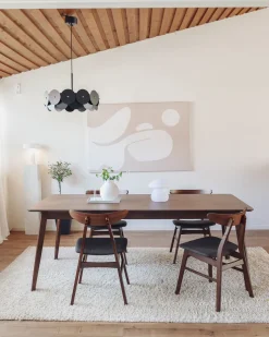 Beliani Ruokapoyta Tumma Puu 200 X 100 Cm Madox Best Sale