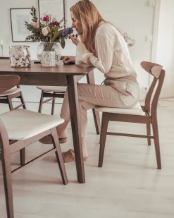 Beliani Ruokapoyta Tumma Puu 200 X 100 Cm Madox Best Sale