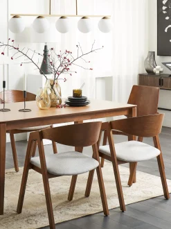 Beliani Ruokapoyta Tumma Puu 160 X 90 Cm Lottie Hot