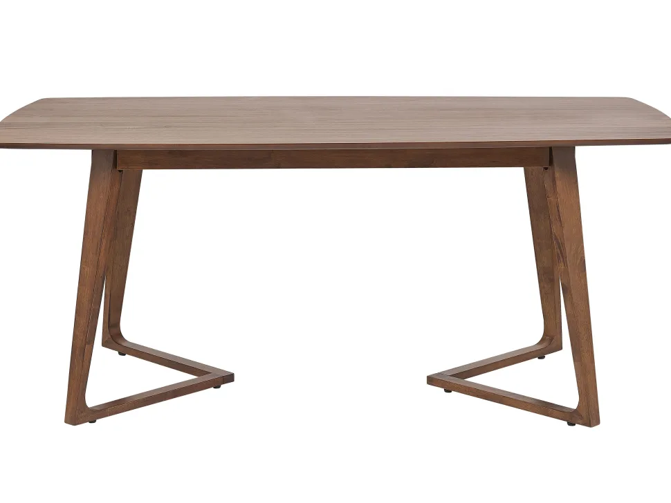 Beliani Ruokapoyta Tumma Puu 180 X 90 Cm Huxter Cheap