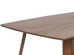 Beliani Ruokapoyta Tumma Puu 180 X 90 Cm Huxter Cheap