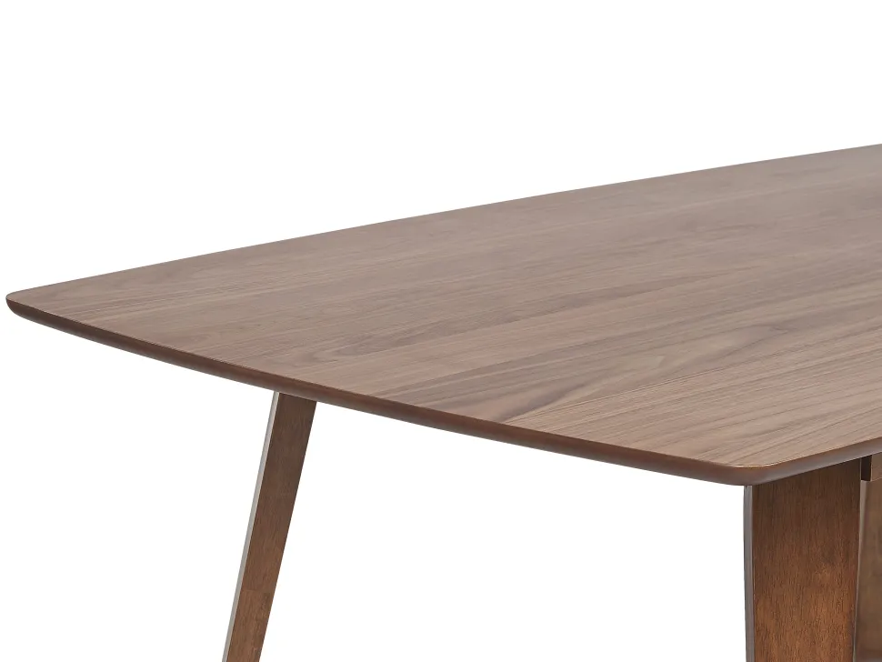 Beliani Ruokapoyta Tumma Puu 180 X 90 Cm Huxter Cheap