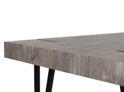 Beliani Ruokapoyta Tumma Puu/Musta 180 X 90 Cm Adena Cheap