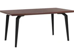 Beliani Ruokapoyta Tumma Puu/Musta 160 X 90 Cm Amares Best Sale