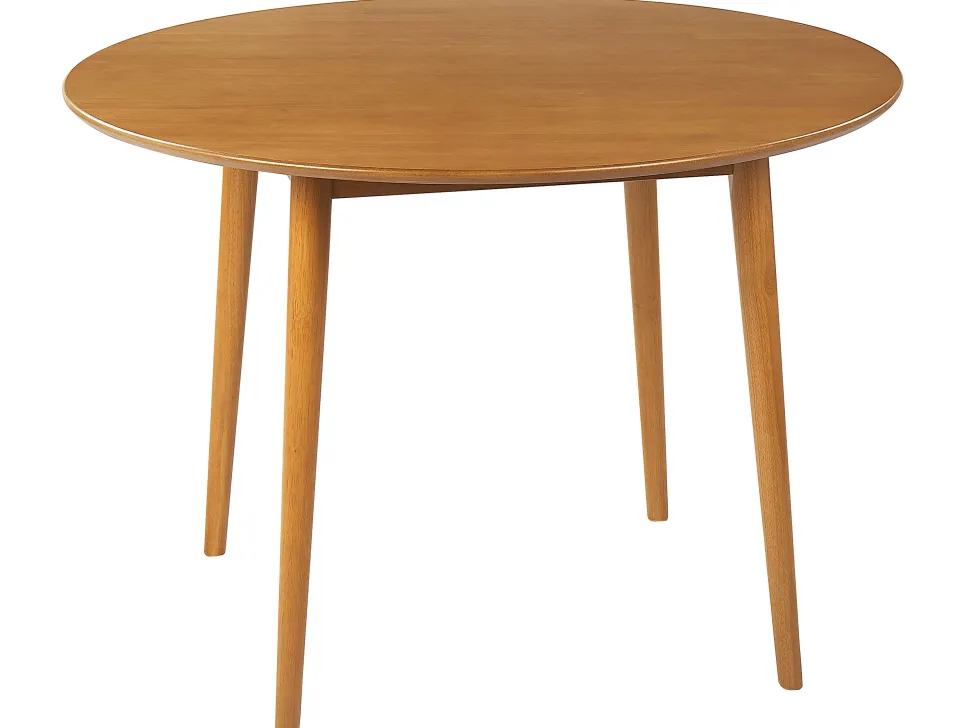 Beliani Ruokapoyta Vaalea Puu 110 Cm Radan Outlet