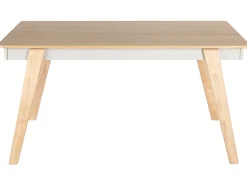 Beliani Ruokapoyta Vaalea Puu/Harmaa 150 X 90 Cm Phola Hot