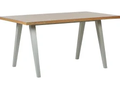 Beliani Ruokapoyta Vaalea Puu/Harmaa 150 X 90 Cm Lenister Outlet