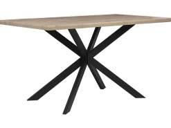 Beliani Ruokapoyta Vaalea Puu/Musta 140 X 80 Cm Spectra Best Sale