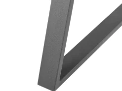 Beliani Ruokapoyta Vaalea Puu/Musta 140 X 80 Cm Upton Online