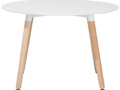 Beliani Ruokapoyta Valkoinen 120 Cm Bovio Fashion