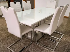 Beliani Ruokapoyta Valkoinen 180 X 90 Cm Kalona Hot