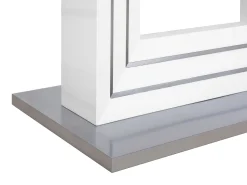 Beliani Ruokapoyta Valkoinen 180 X 90 Cm Kalona Hot