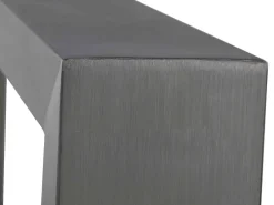 Beliani Ruokapoyta Valkoinen/Hopea 180 X 90 Cm Arctic I Outlet