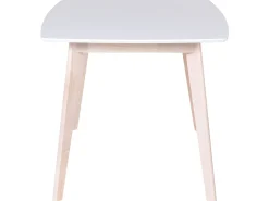 Beliani Ruokapoyta Valkoinen/Vaalea Puu 150 X 90 Cm Santos Best Sale