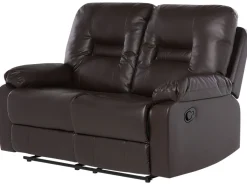 Beliani Ruskea Keinonahkainen Sohvaryhma Bergen Discount