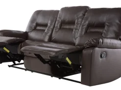 Beliani Ruskea Keinonahkainen Sohvaryhma Bergen Discount