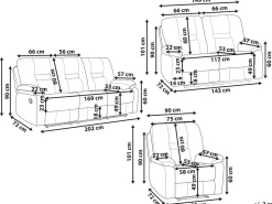 Beliani Ruskea Keinonahkainen Sohvaryhma Bergen Discount