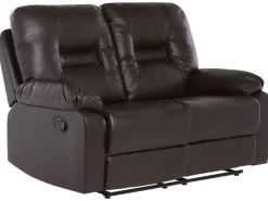 Beliani Ruskea Keinonahkainen Sohvaryhma Bergen Discount