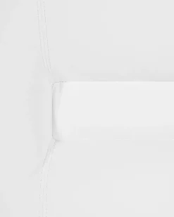 Beliani Saadettava Keinonahkainen Lepotuoli Valkoinen Bergen Best Sale