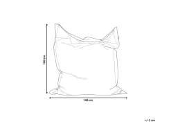 Beliani Sakkituoli Kangas Hiekanruskea 140 X 180 Cm Fuzzy Best Sale