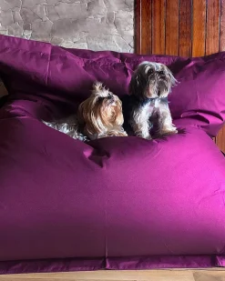 Beliani Sakkituoli Kangas Purppura 140 X 180 Cm Fuzzy New