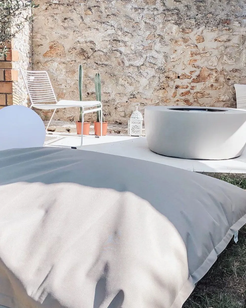 Beliani Sakkituoli Kangas Vaaleanharmaa 140 X 180 Cm Fuzzy Flash Sale