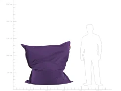 Beliani Sakkituoli Kangas Violetti 140 X 180 Cm Fuzzy Discount