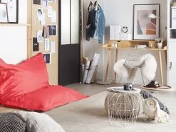 Beliani Sakkituoli Nailon Punainen 140 X 180 Cm Fuzzy Cheap