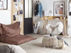 Beliani Sakkituoli Nailon Ruskea 140 X 180 Cm Fuzzy Best Sale