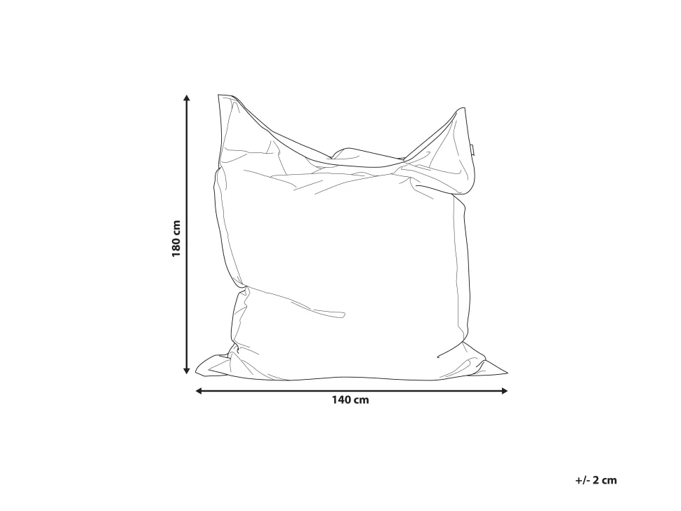 Beliani Sakkituoli Nailon Vaaleansininen 140 X 180 Cm Fuzzy Cheap