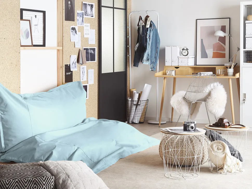 Beliani Sakkituoli Nailon Vaaleansininen 180 X 230 Cm Fuzzy Store