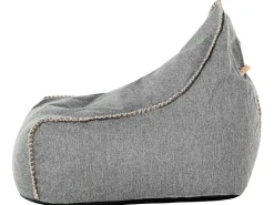 Beliani Sakkituoli Selkanojalla Kangas Vaaleanharmaa Drop Best