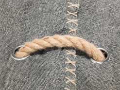 Beliani Sakkituoli Selkanojalla Kangas Vaaleanharmaa Drop Best