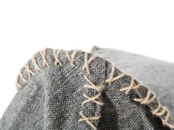 Beliani Sakkituoli Selkanojalla Kangas Vaaleanharmaa Drop Best