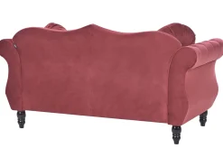 Beliani Samettinen Punainen Sohvasetti Skien Flash Sale