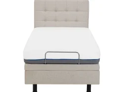 Beliani Sanky Kangas Sahkosaadettava Beige 90 X 200 Cm Duke Outlet