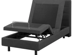 Beliani Sanky Kangas Sahkosaadettava Tummanharmaa 80 X 200 Cm Duke Clearance