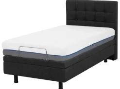 Beliani Sanky Kangas Sahkosaadettava Tummanharmaa 80 X 200 Cm Duke Clearance